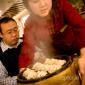 Dumplings hot off the stove